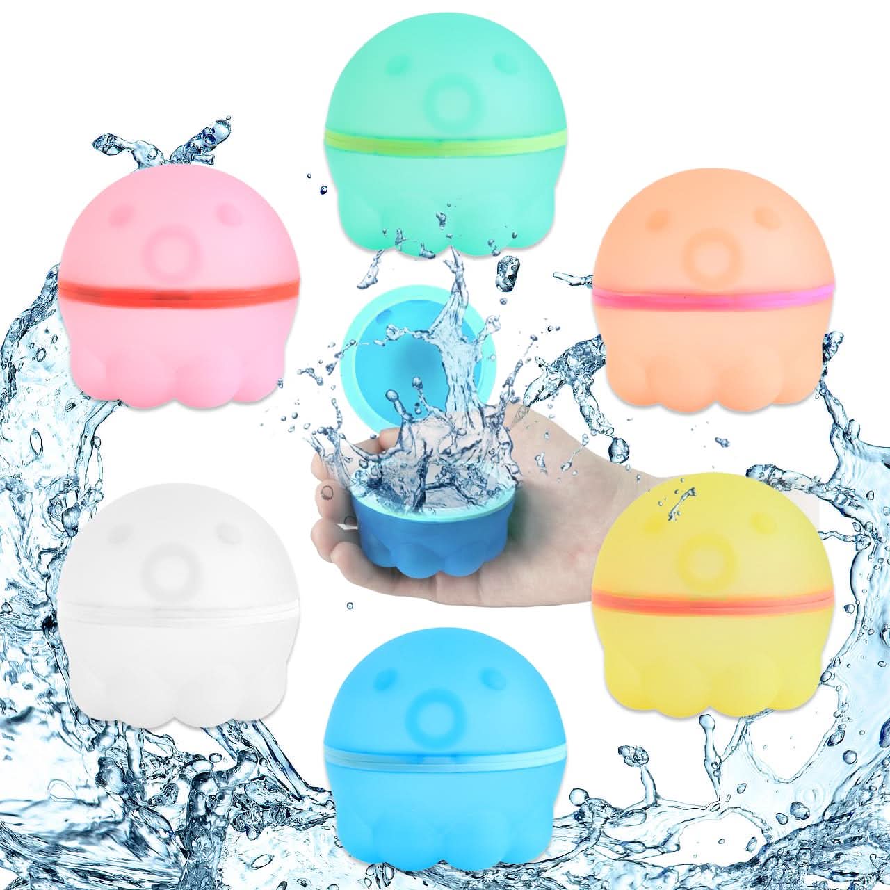 12 globos de agua reutilizables