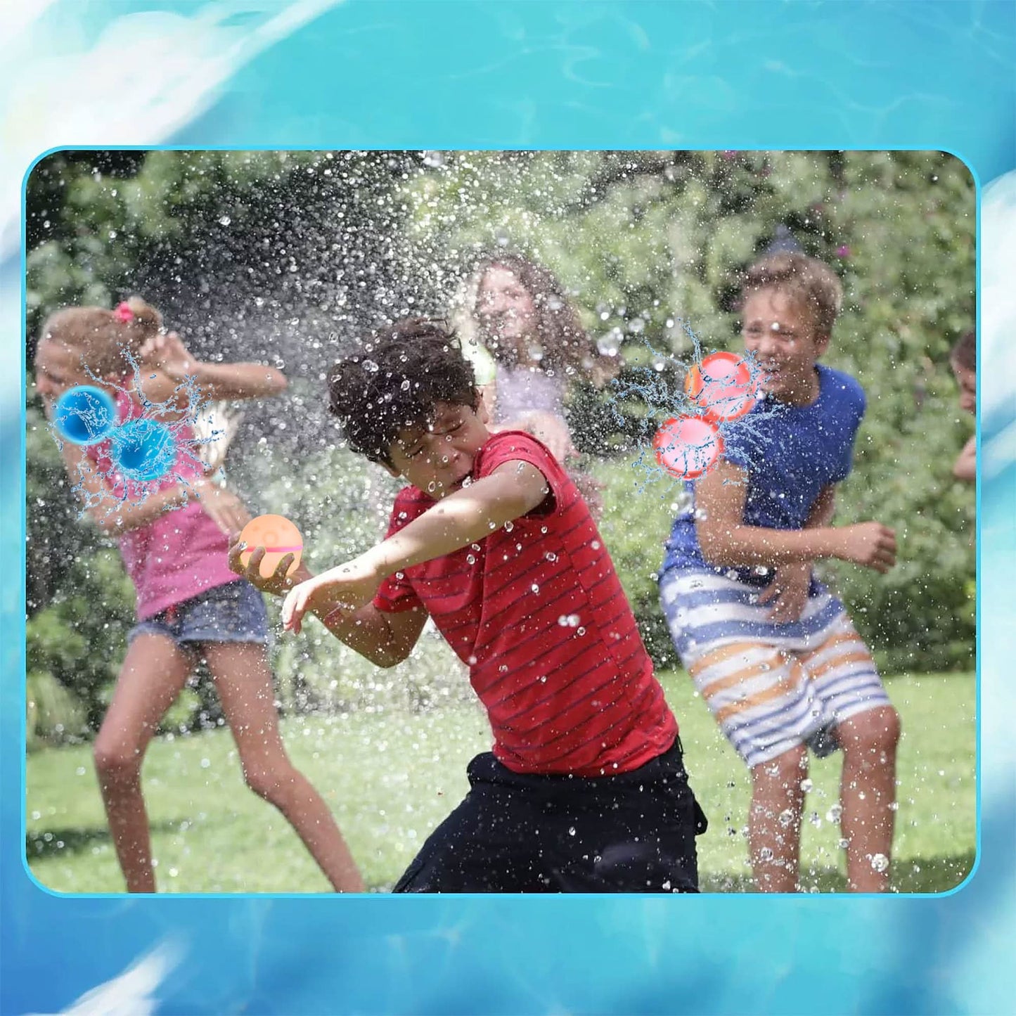 12 globos de agua reutilizables