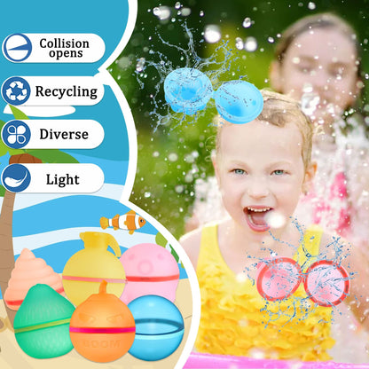 12 globos de agua reutilizables