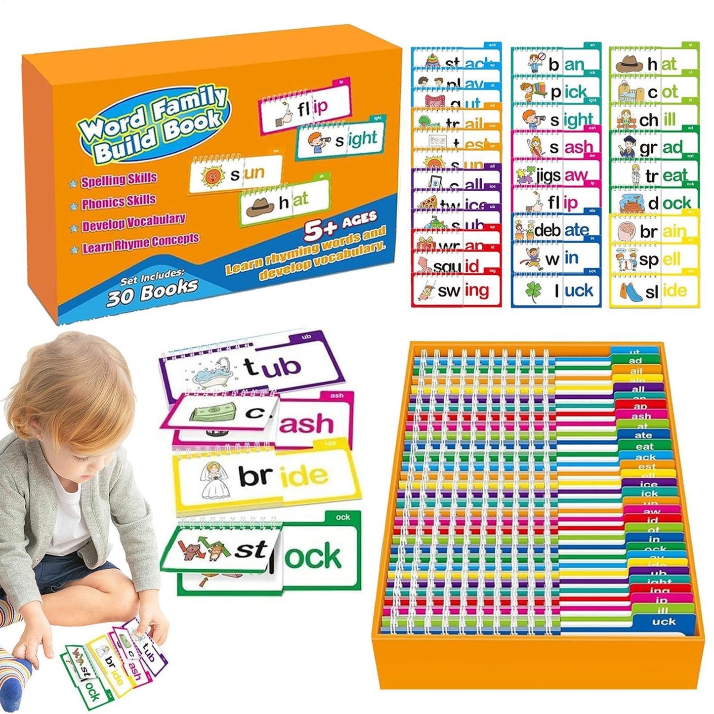 Lectura de Tarjetas Flash, Word Family Flash Tarjetas