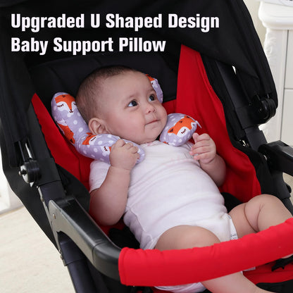 Reposacabezas para bebé y almohada de apoyo para el cuello almohada para sillita de paseo