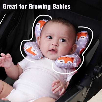 Reposacabezas para bebé y almohada de apoyo para el cuello almohada para sillita de paseo