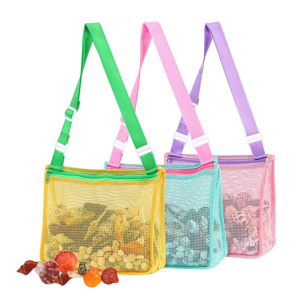 Bolsas de malla para juguetes de playa, 3pk