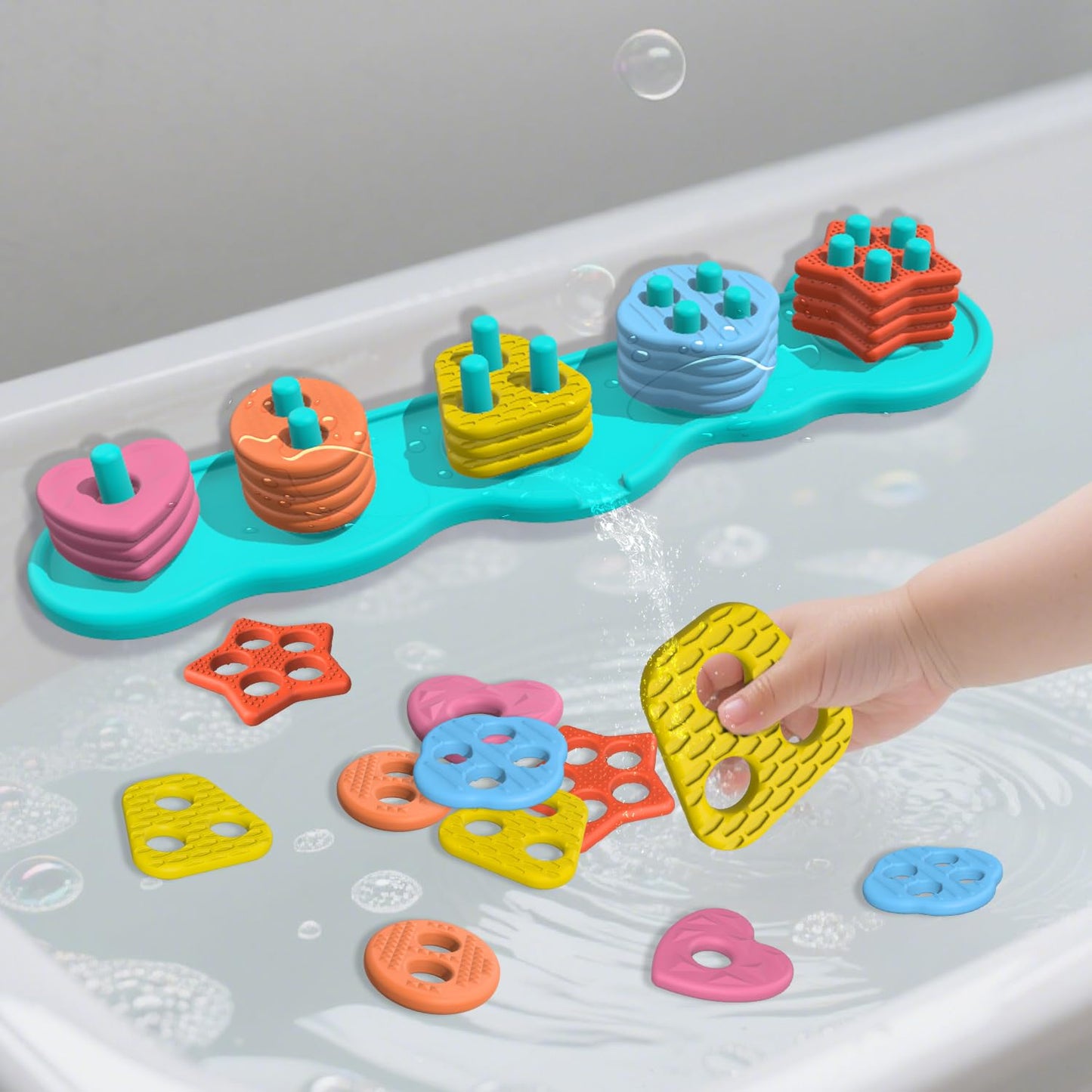 Juguetes de baño con succión para bebé