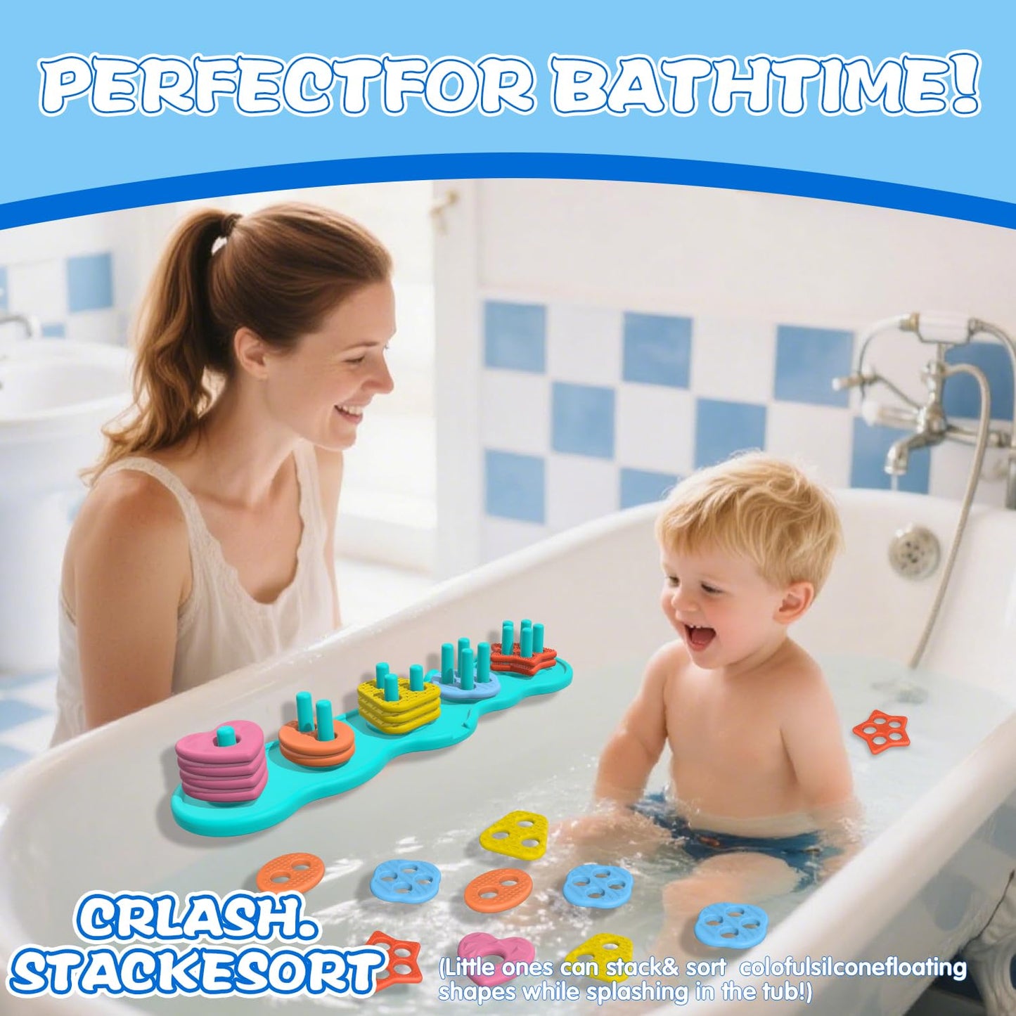 Juguetes de baño con succión para bebé
