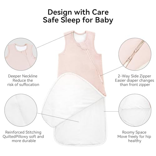 Saco de dormir de bambú BubblePanda de 0,5 tog, 12-18 meses (talla L)