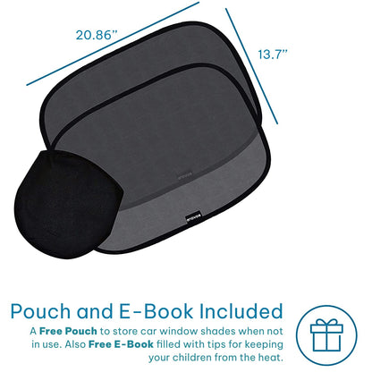 Enovoe Parasol para ventana de automóvil para bebé (paquete de 2)