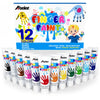 ABEIER Pintura de dedos lavable para niños pequeños, segura, no tóxica