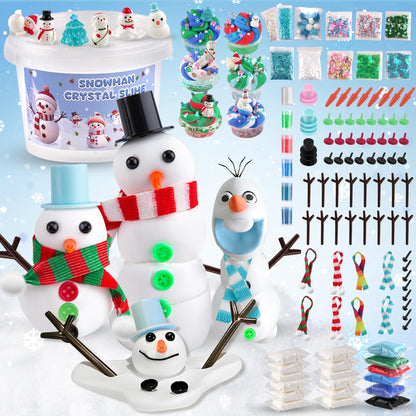 LAWOHO Kit de manualidades de muñeco de nieve para niños