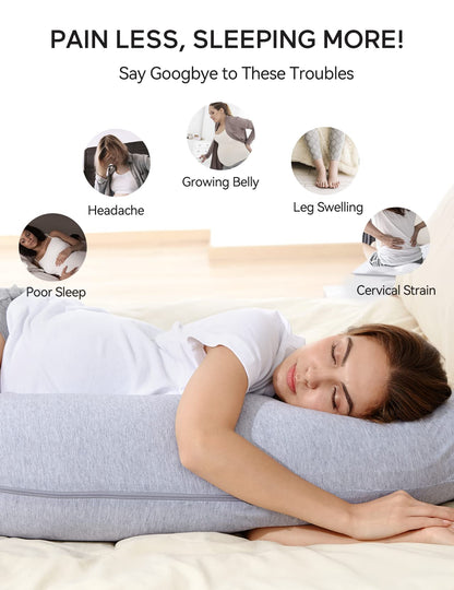 Momcozy Almohadas de embarazo en forma de J