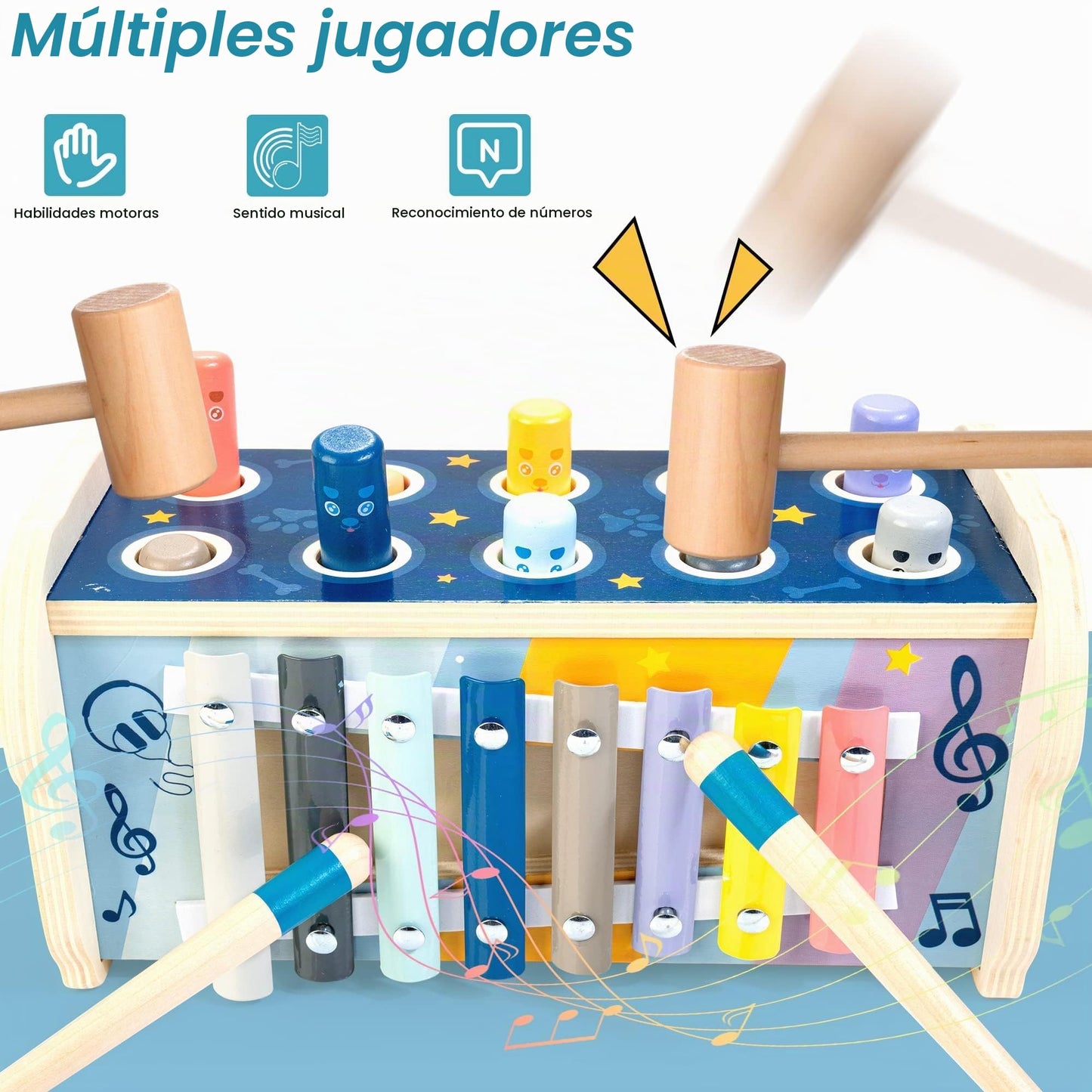 Juguete Montessori de madera para niños