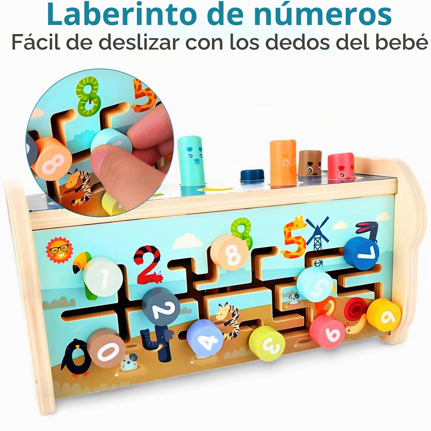 Juguete Montessori de madera para niños