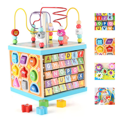 Wondertoys Madera 5 en 1 Multiusos ABC-123