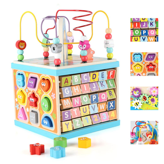 Wondertoys Madera 5 en 1 Multiusos ABC-123