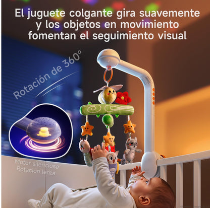 TUMAMA KIDS Movil Cuna Bebe con Música y Proyector de Luz