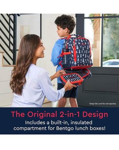 Bentgo Kids Prints 2 en 1 mochila y lonchera aislada duradera