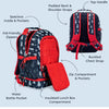 Bentgo Kids Prints 2 en 1 mochila y lonchera aislada duradera