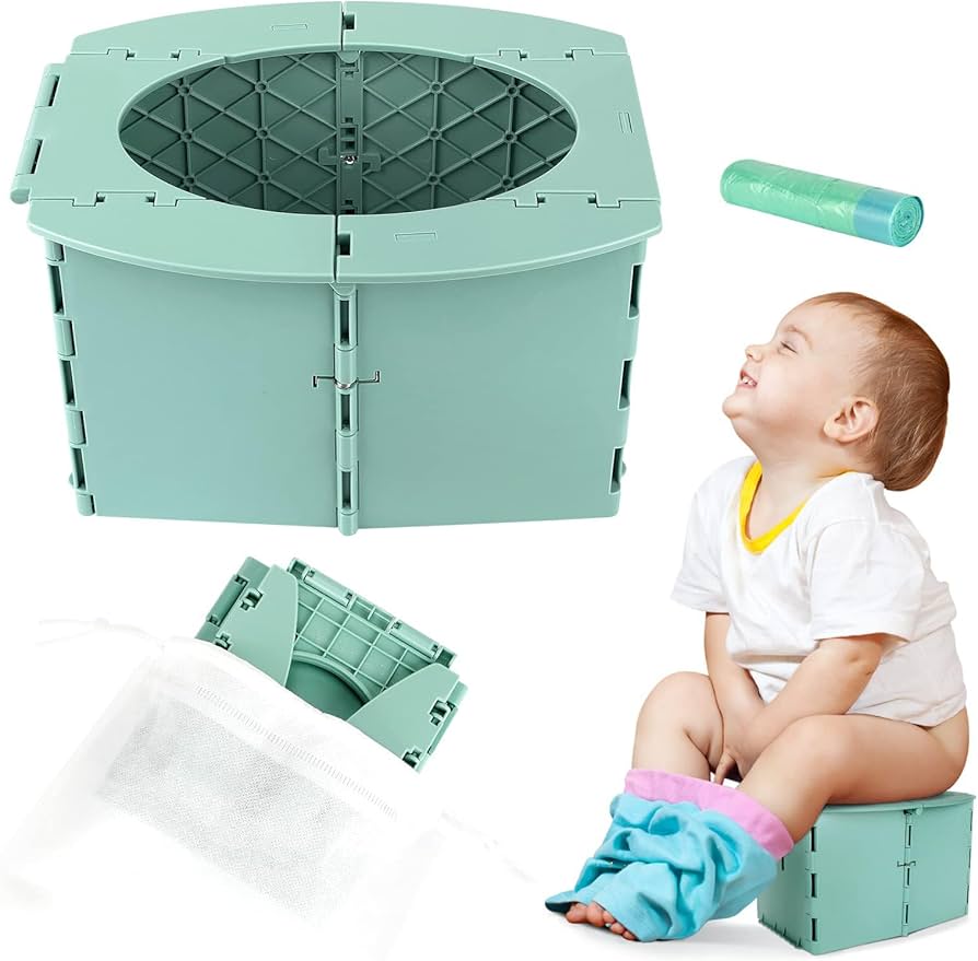 Orinal de viaje para niños, inodoro plegable portátil