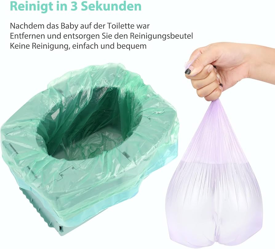 Orinal de viaje para niños, inodoro plegable portátil