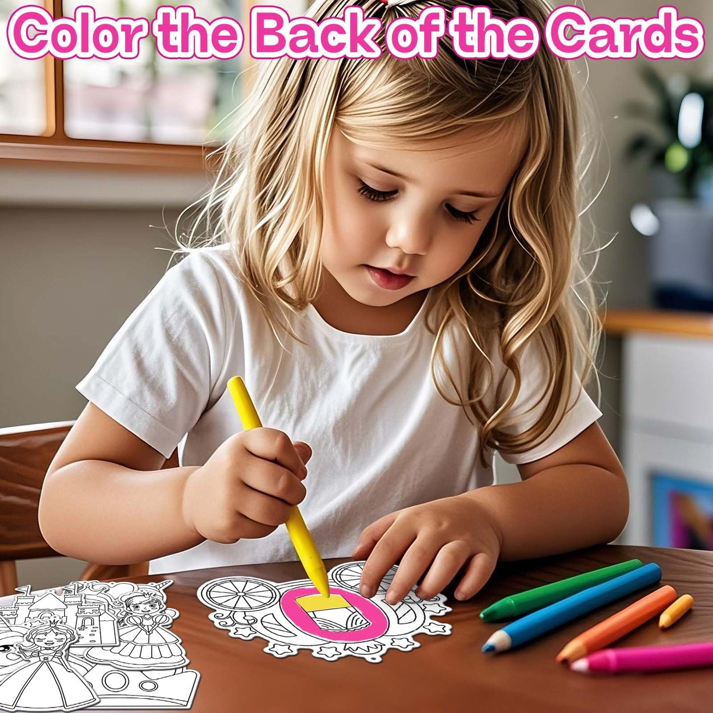 Kit de manualidades de arte de princesa y unicornio con más de 720 pegatinas
