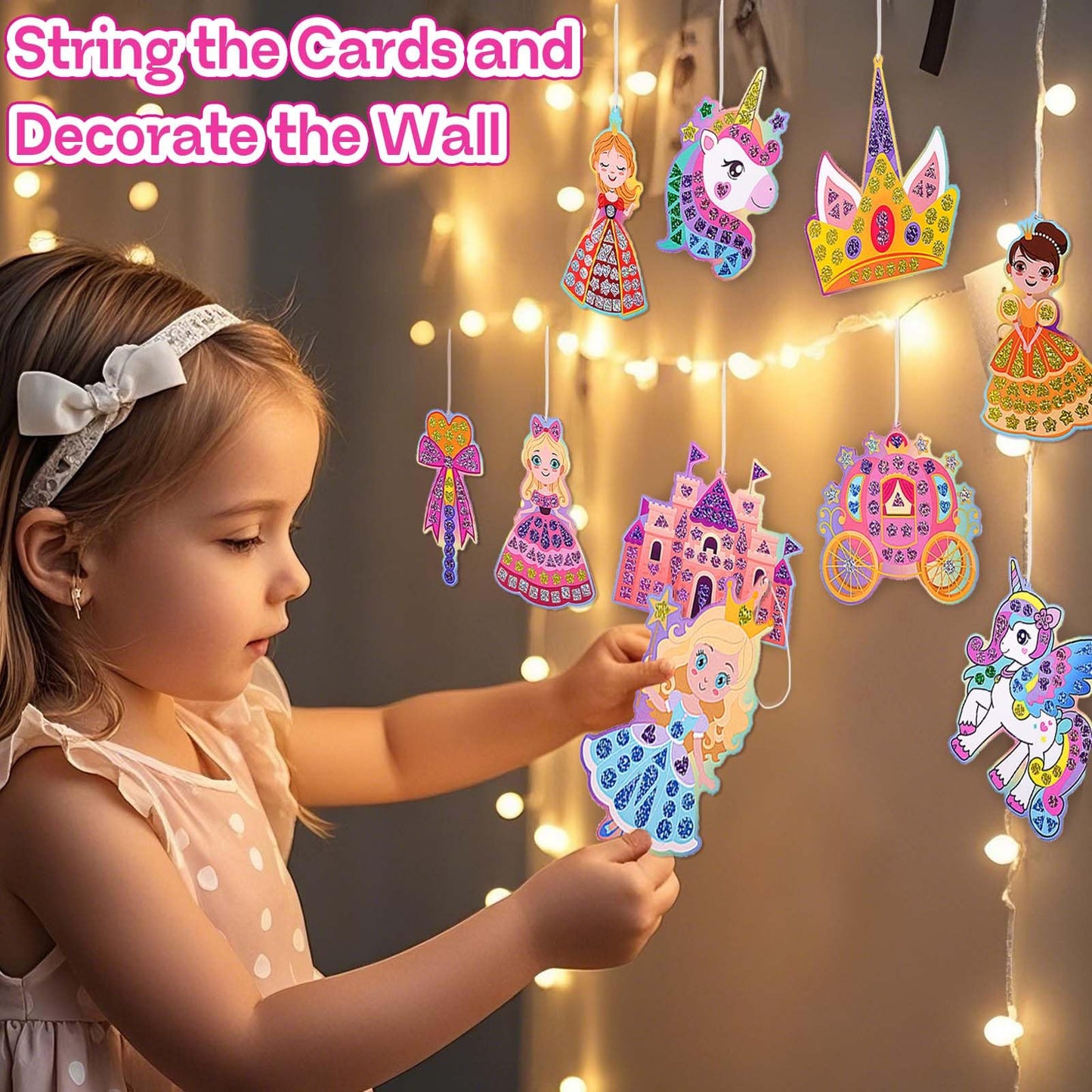 Kit de manualidades de arte de princesa y unicornio con más de 720 pegatinas