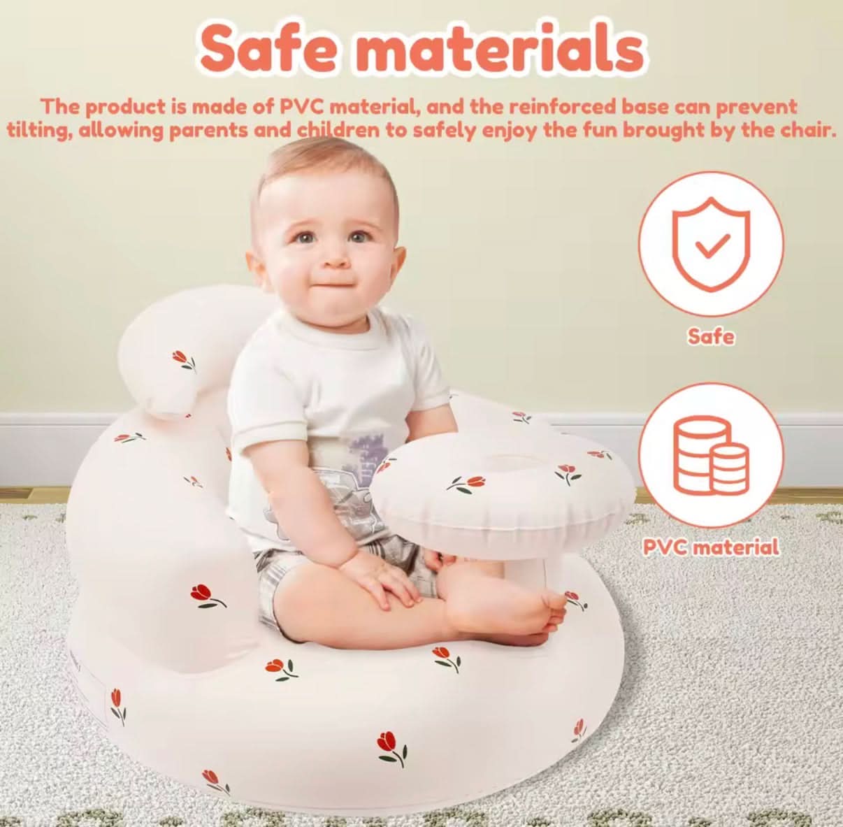 Asiento inflable para bebé