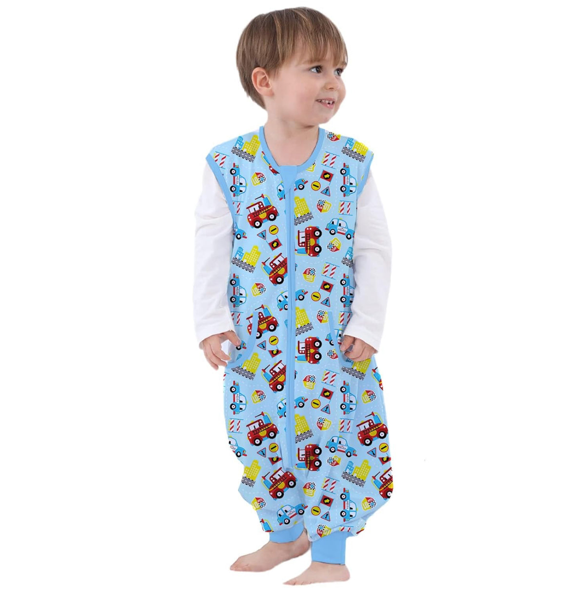 Saco de dormir para niños pequeños con pies, Talla M