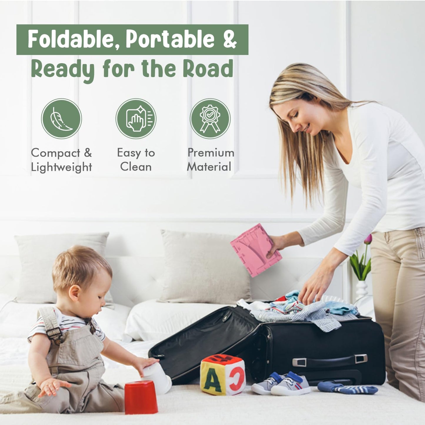 Orinal portátil de viaje para niños pequeños, plegable, ligero, a prueba de fugas