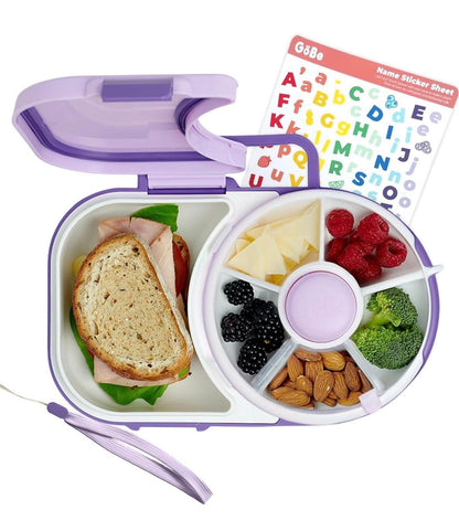 GoBe Lonchera para niños con tapa giratoria pequeña para aperitivos