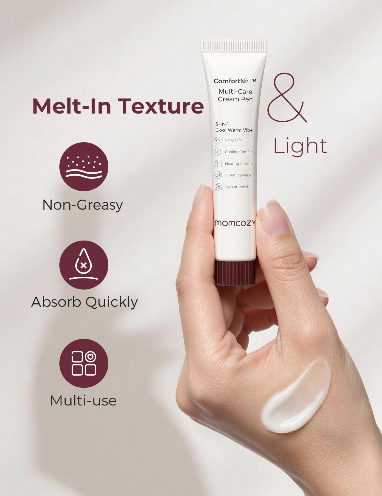 Momcozy ComfortNip™ Crema de Rellena para Lápiz de Cuidado Múltiple 3-en-1