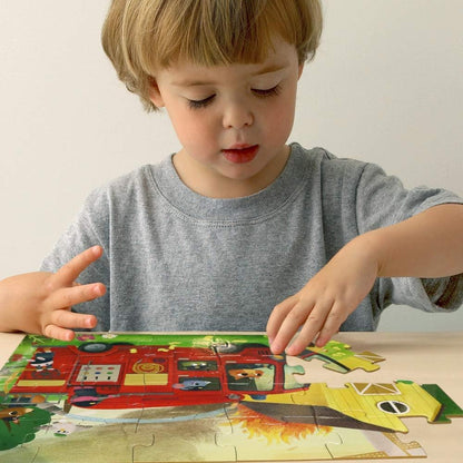 Rompecabezas para niños de 12 años de edad, 24 piezas de camiones