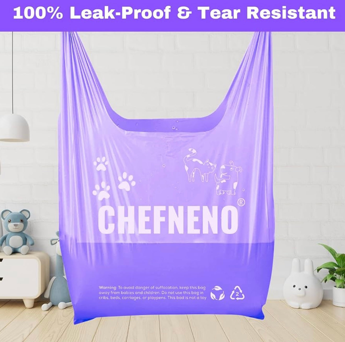 Bolsa de pañales desechable para bebé (600 unidades) con aroma a talco fresco