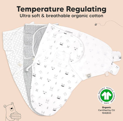 Sacos de 3-6 meses dormir orgánicos para bebé KeaBabies (paquete de 3)