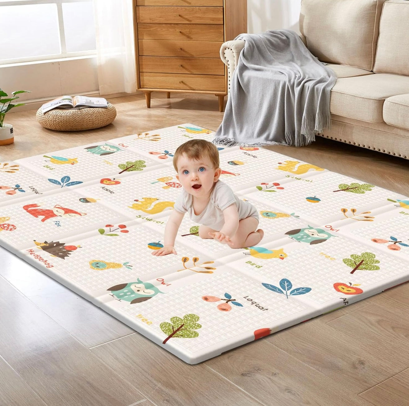 Alfombra de juego para parque infantil, 50 x 50 cm