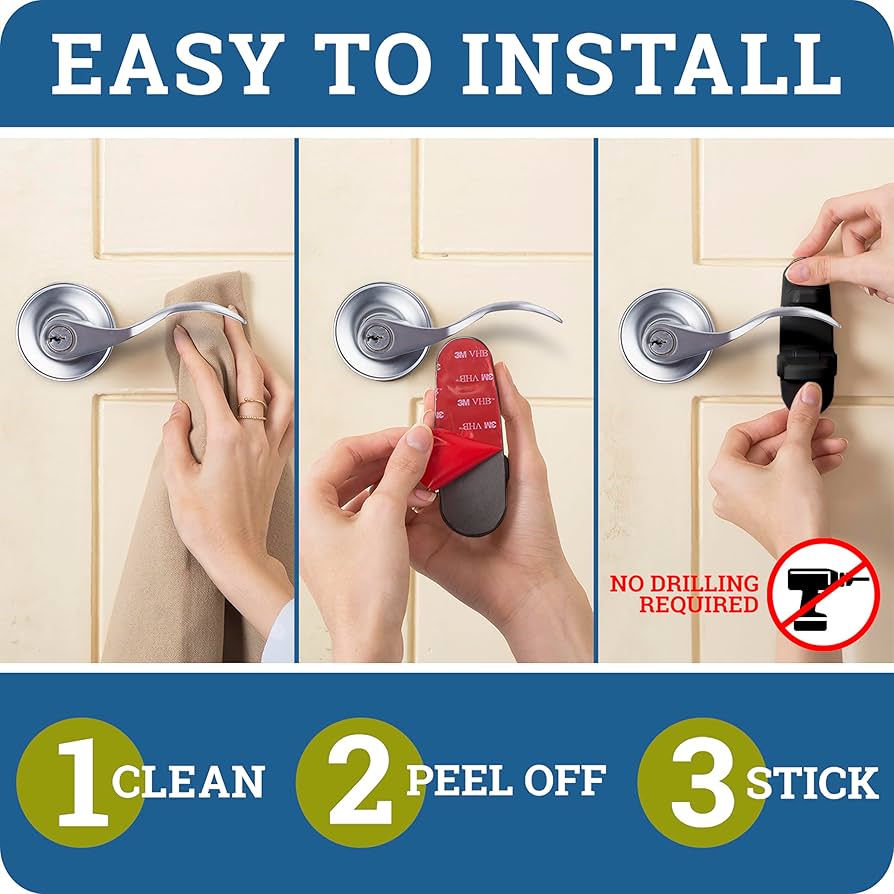 Cerradura de palanca de puerta (paquete de 2)