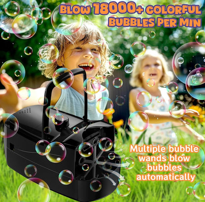 Máquina de burbujas automática, soplador de burbujas grandes de más de 18 000