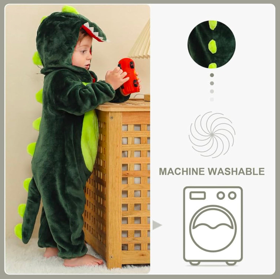 Mameluco con capucha de animal