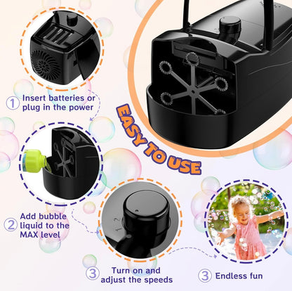 Máquina de burbujas automática, soplador de burbujas grandes de más de 18 000