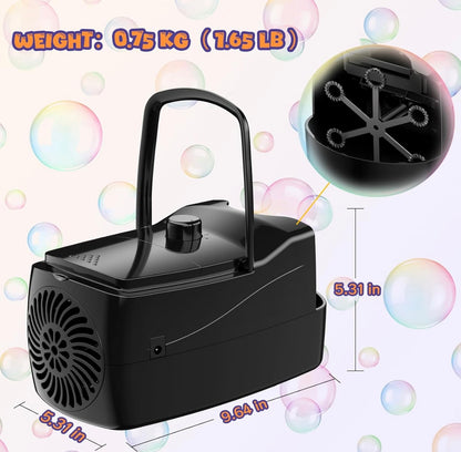 Máquina de burbujas automática, soplador de burbujas grandes de más de 18 000