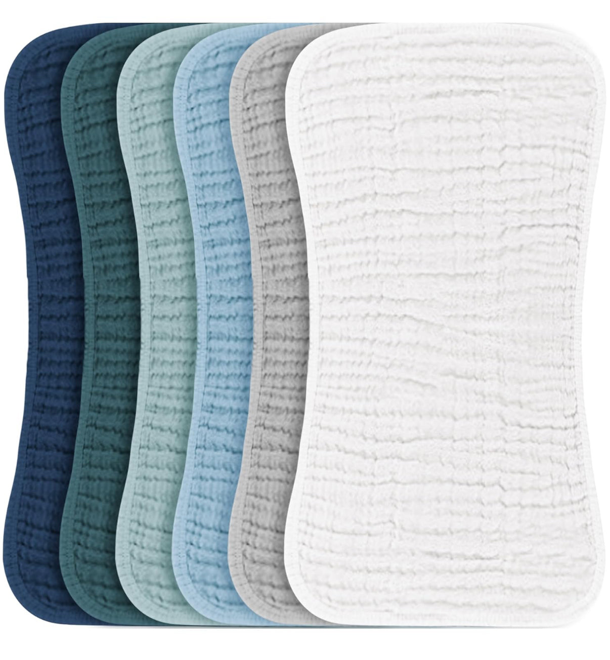 Konssy Paquete de 6 paños absorbentes de muselina