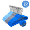 HozyFrozy Perchas de terciopelo multicolor, 30 perchas