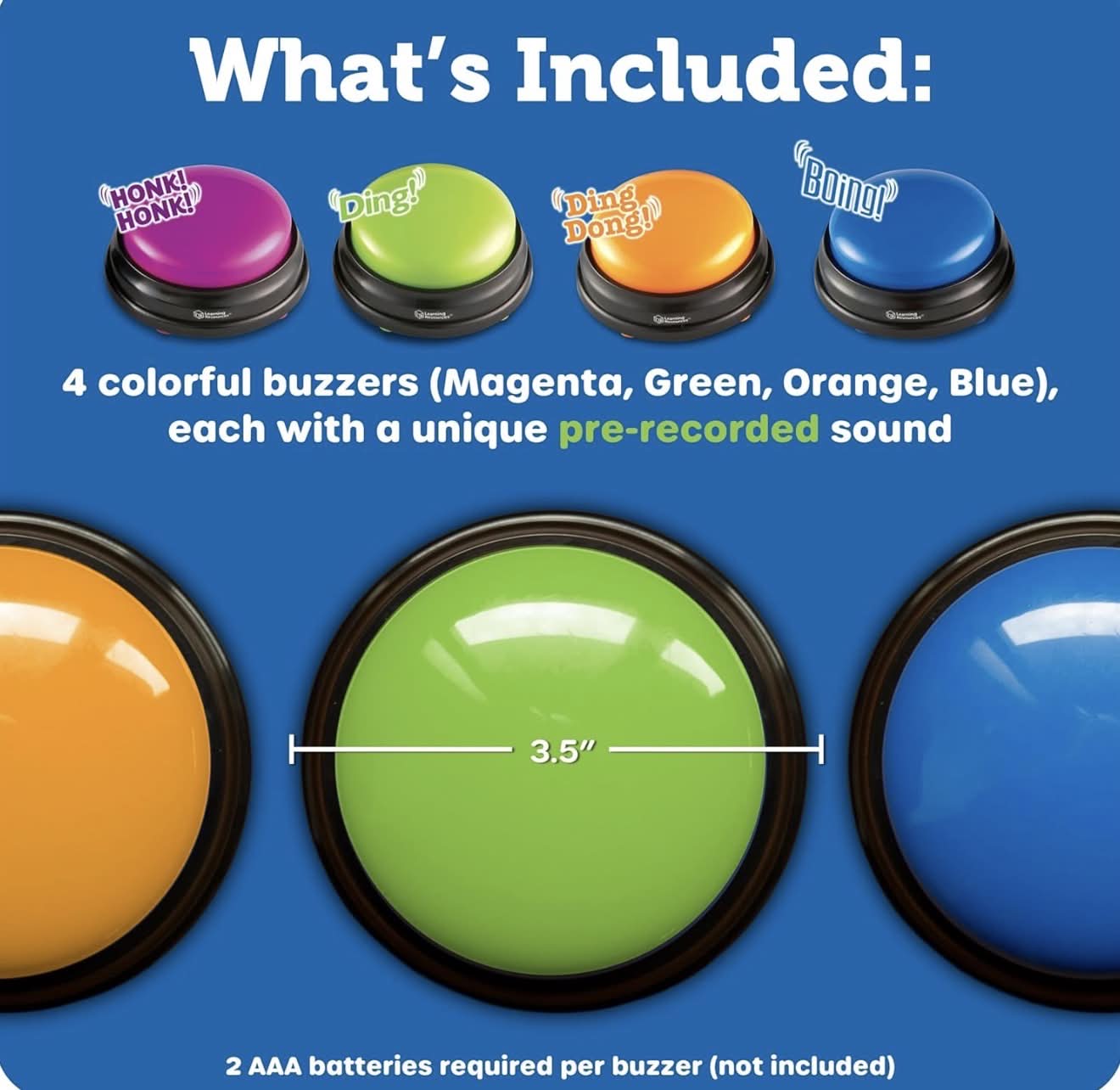 Learning Resources Answer Buzzers - Suministros imprescindibles para el aula