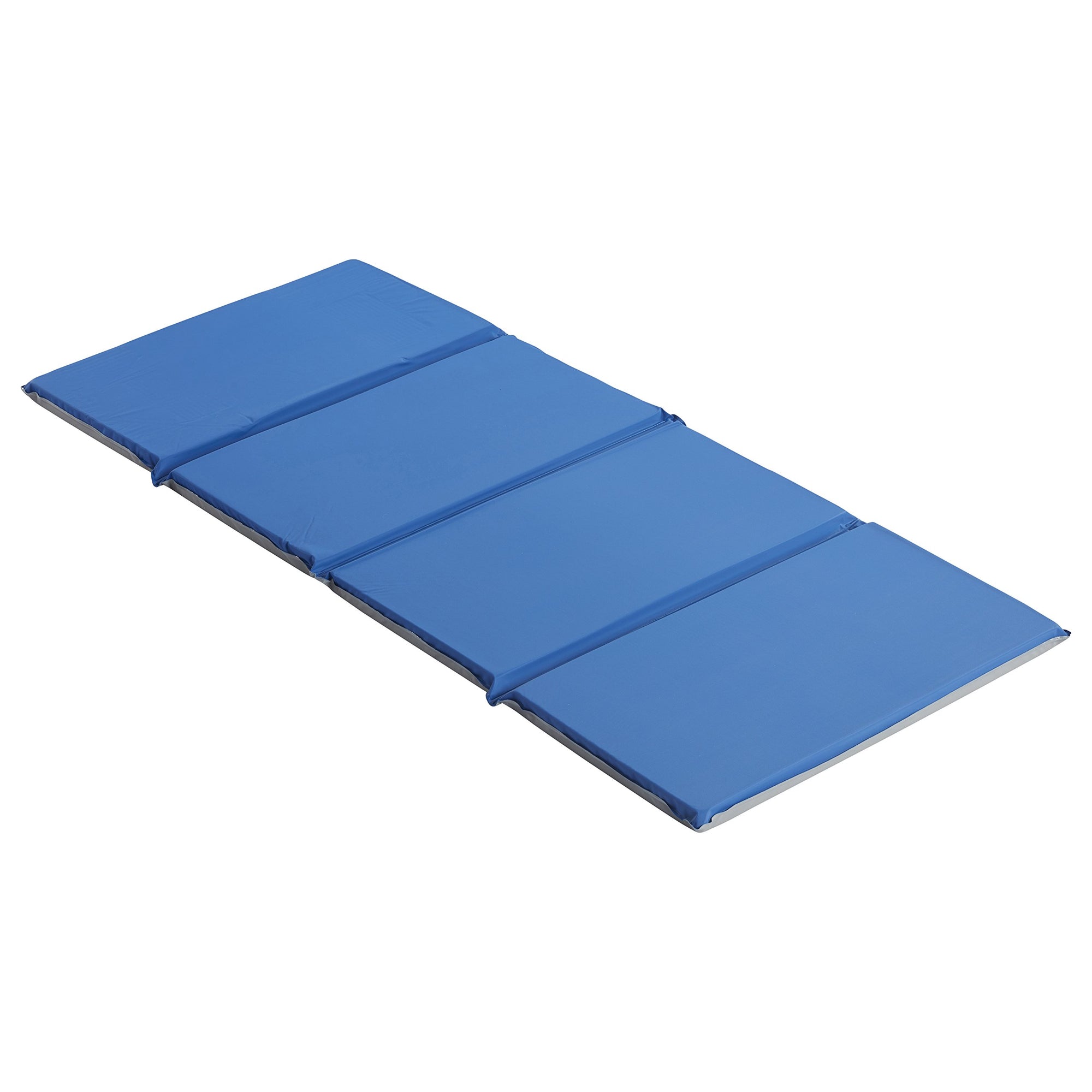 ECR4Kids, tapete plegable en 4, color azul y gris