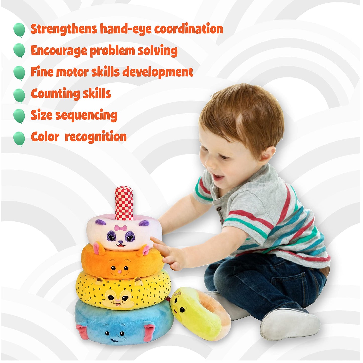 Juguete de peluche apilable Word Party