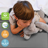 ECR4Kids, tapete plegable en 4, color azul y gris