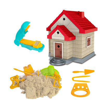 Kit de construcción de casas de arena para niños con 3 moldes