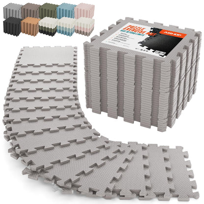 AIRHOP Tapete de Piso de Gimnasio de 12x12 Pulgadas Grueso, 18 Baldosas