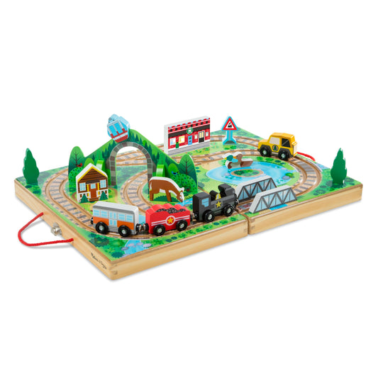 Melissa & Doug ferrocarril de mesa para llevar