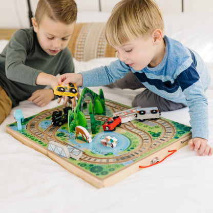Melissa & Doug ferrocarril de mesa para llevar