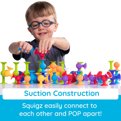 Set de principiantes Fat Brain Toys squigz, 24 piezas